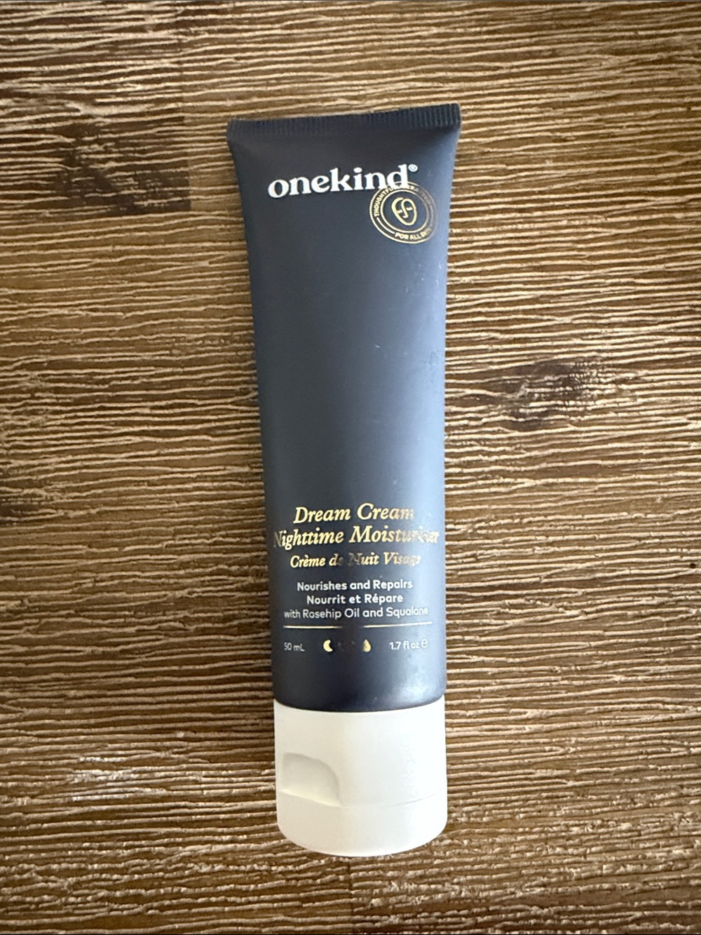 onekind Dream Cream Nighttime Moisturizer - Navy & White